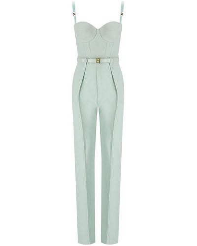 Elisabetta Franchi Acqua Bustier Jumpsuit - Green