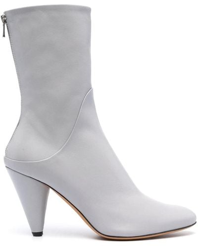 Proenza Schouler Cone Ankle Boots Shoes - White