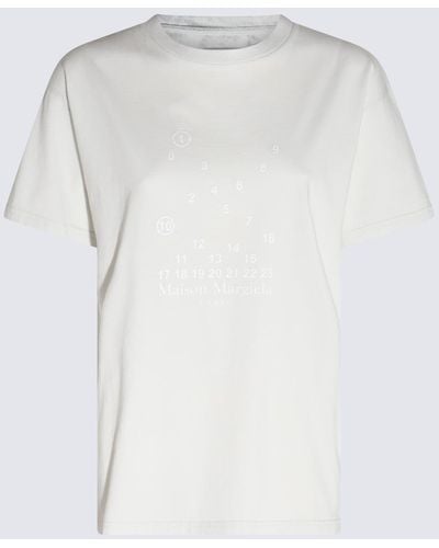 Maison Margiela Off- Cotton T-Shirt - White