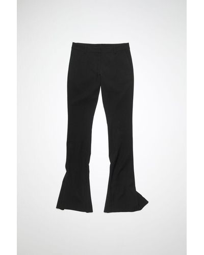 Acne Studios Tailored Wool Blend Pants - Black