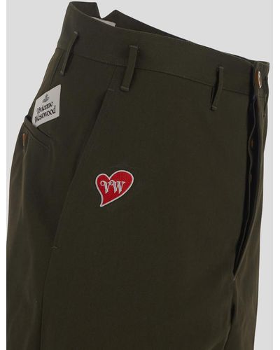 Vivienne Westwood Cropped Cruise Pants - Green