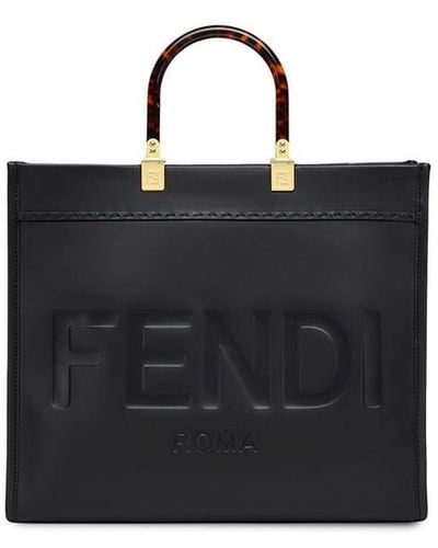 Fendi Sunshine Media Bags - Black