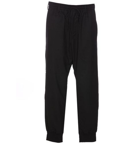 Y-3 Y-3 Refined Woven Cuffed Tracksuit Bottoms - Black