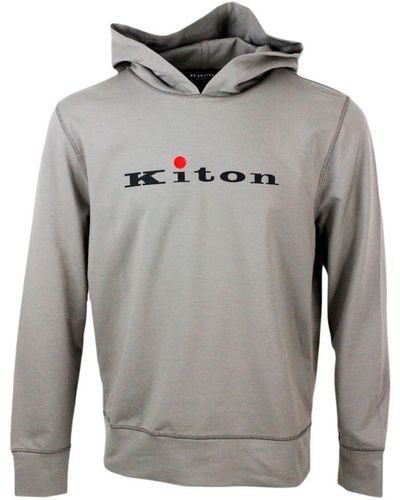 Kiton Hooded Sweatshirt - Gray