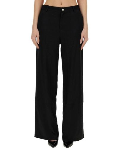 Moschino Jeans Wide Leg Trousers - Black