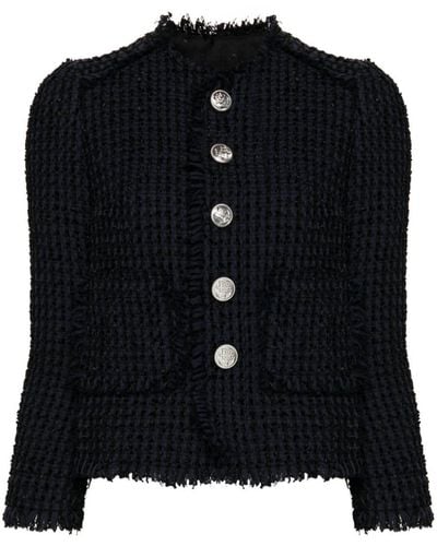 DSquared² Lower Manhattan Bouclé Jacket - Black