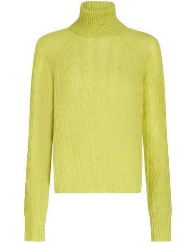 Etro Cable-knit Cashmere Sweater - Yellow