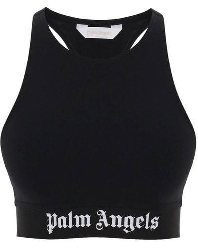Palm Angels "Sport Bra With Branded Band" - Black