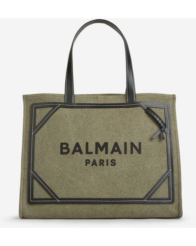 Balmain B-army Tote Bag - Green