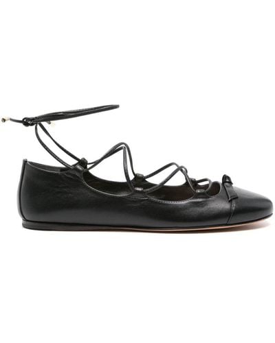 Alexandre Birman Clarita Bow-detailing Ballerina Shoes - Black