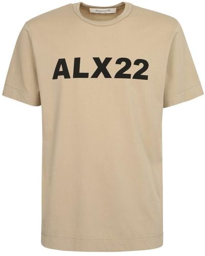 1017 ALYX 9SM Logo-print T-shirt - Natural