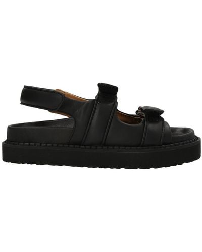 Isabel Marant Touch-strap Open-toe Platform Sandals - Black
