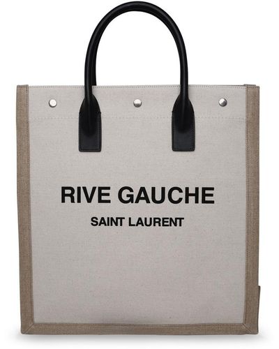 Saint Laurent Canvas Bag - Gray