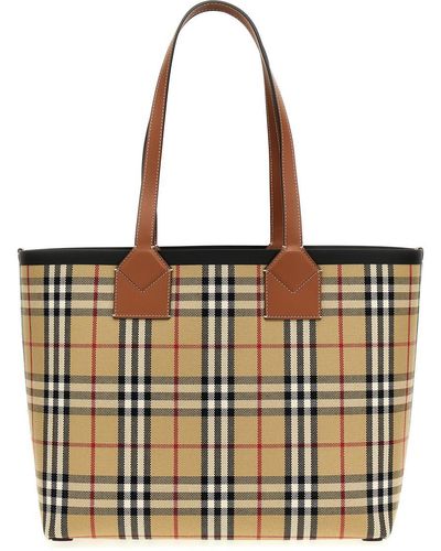Burberry 'London' Midi Handbag - Brown