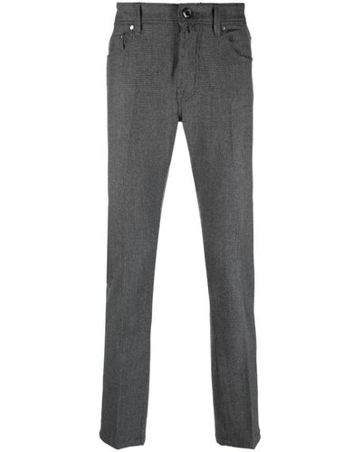Jacob Cohen Check-print Skinny-leg Pants - Gray