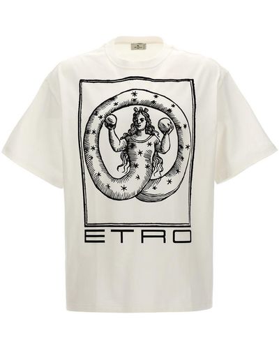 Etro Logo Print T-shirt - White