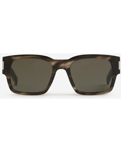 Saint Laurent Rectangular Sunglasses - Gray