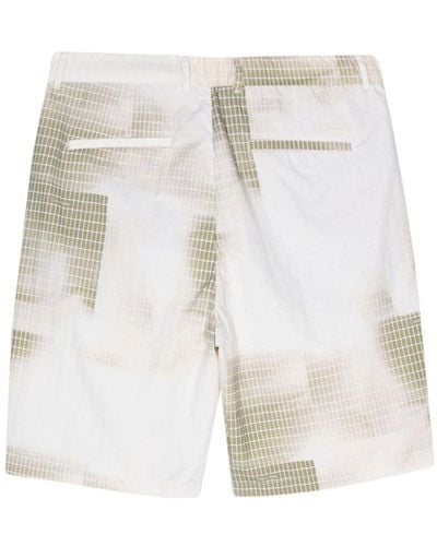 Calvin Klein Graphic-Print Deck Shorts - White