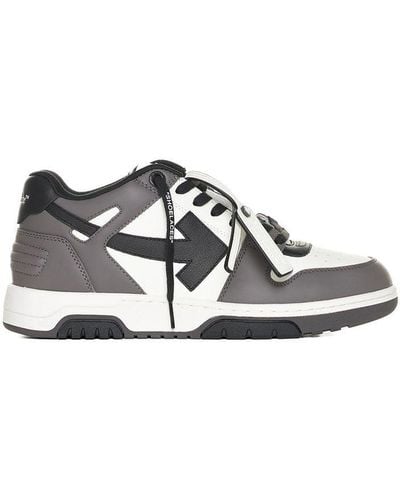 Off-White c/o Virgil Abloh Men Out Of Office Calf Leather Trainers - White