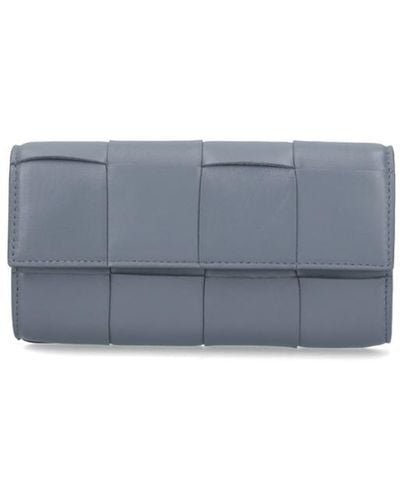 Bottega Veneta Woven Wallet - Blue