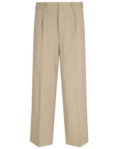 Closed 'blomberg Wide' Trousers - Natural