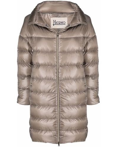 Herno Down-feather Mid-length Coat - Multicolour