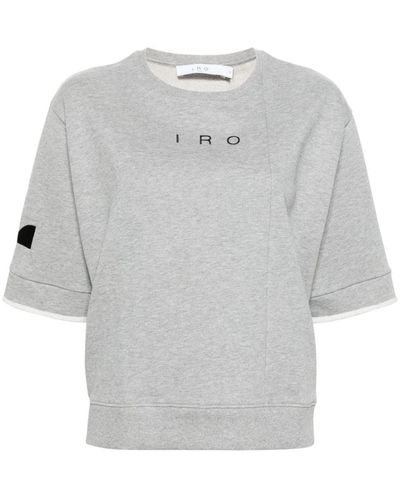 IRO Logo Organic Cotton Sweatshirt - Grey
