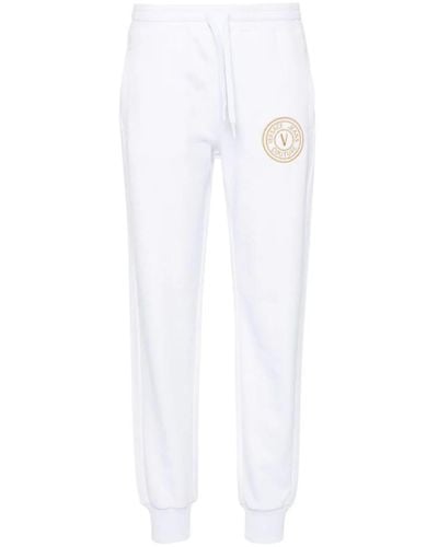 Versace V-Embl Embro Trousers - White