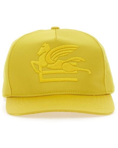 Etro Baseball Hat With Logo - Yellow