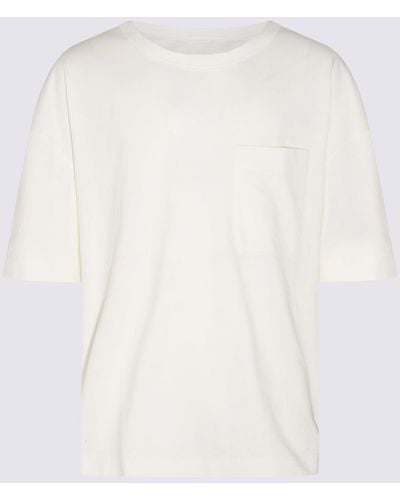 Lemaire Cotton-Linen Blend T-Shirt - White