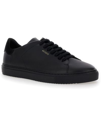 Axel Arigato 'Clean 90' Low Top Sneakers With Laminated Logo - Black