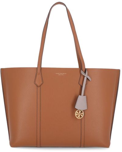Tory Burch Perry Tote Shopping Bag - Brown