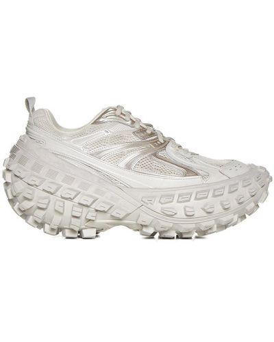 Balenciaga Bouncer Mesh And Faux Leather Trainers - White