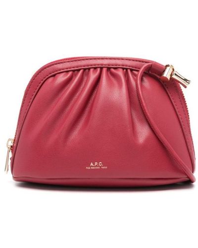 A.P.C. Bourse Ninon Small Bags - Red