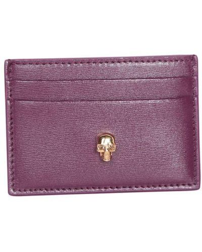 Alexander McQueen Skull Card Holder - Purple