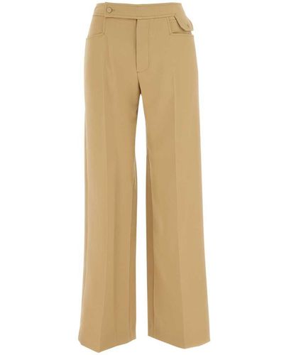 Low Classic Trousers - Natural