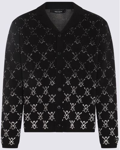 Daily Paper Black And White Cotton Cardigan