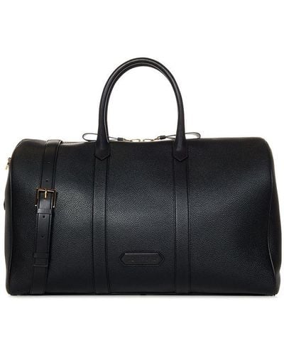 Tom Ford Leather Opening Duffle - Black