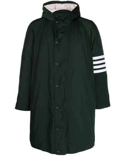 Thom Browne Raglan-sleeve Parka Coat - Green