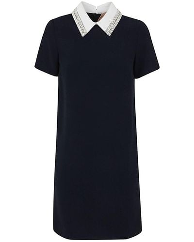 N°21 Shirt Neck Mini Dress Clothing - Blue