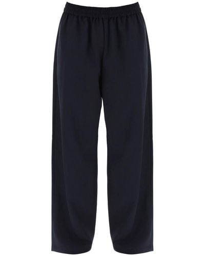 Acne Studios Loose Trousers With Elastic Waistband - Blue