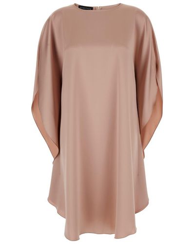 Gianluca Capannolo Midi Dress With Boat Neck - Brown