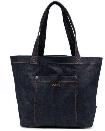 A.P.C. Bum Bags - Blue