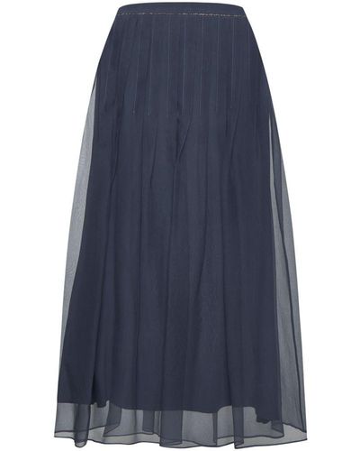 Brunello Cucinelli Skirts - Blue