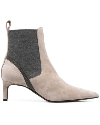 Grey heel deals booties