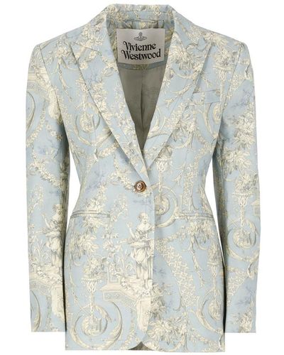 Vivienne Westwood Jackets Light Blue - Grey