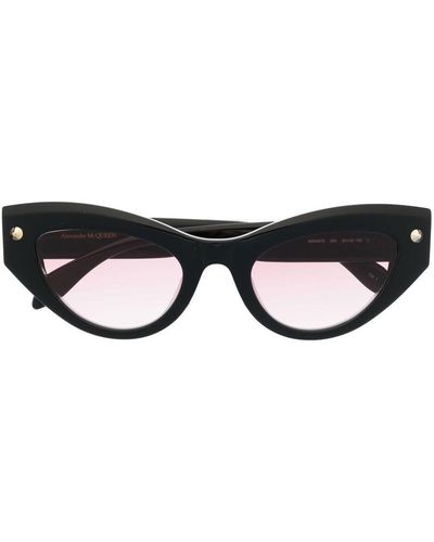 Alexander McQueen Cat Eye Sunglasses - Black