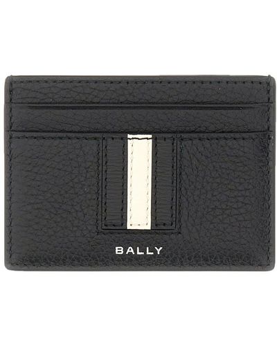 Bally Ribbon Card Holder - Black