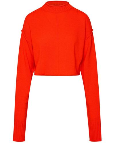 Sportmax Orange Cashmere Blend Maiorca Sweater - Red