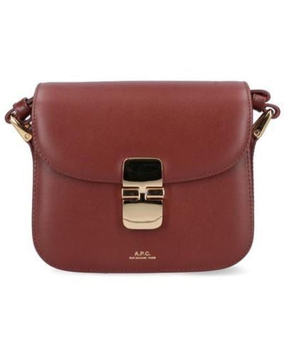 A.P.C. Grace Mini Shoulder Bag - Red